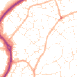 Daytime road noise heatmap for BS30 7BA