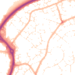 Daytime road noise heatmap for BS30 7BE