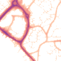 Daytime road noise heatmap for BS30 7DD