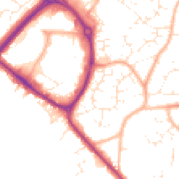 Daytime road noise heatmap for BS30 7DF