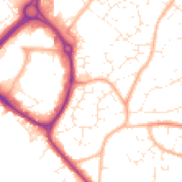 Daytime road noise heatmap for BS30 7DL