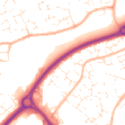 Daytime road noise heatmap for BS30 7HE