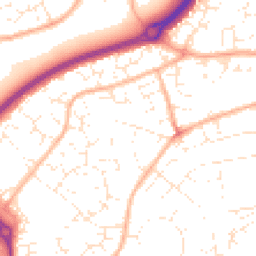 Daytime road noise heatmap for BS30 8DJ