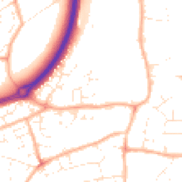Daytime road noise heatmap for BS30 8GT