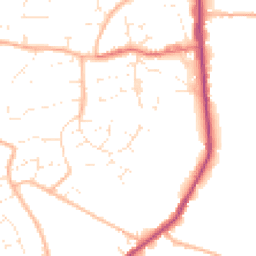 Daytime road noise heatmap for BS30 8YJ