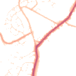 Daytime road noise heatmap for BS30 9AY