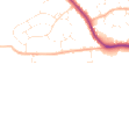 Daytime road noise heatmap for BS30 9BZ