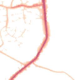 Daytime road noise heatmap for BS30 9ED