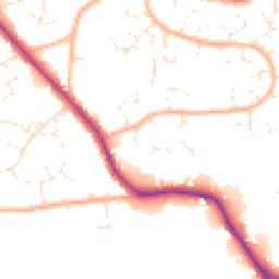 Daytime road noise heatmap for BS30 9UB