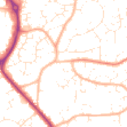 Daytime road noise heatmap for BS30 9XJ