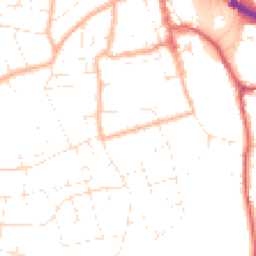 Daytime road noise heatmap for BS31 1AD