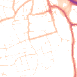 Daytime road noise heatmap for BS31 1AE