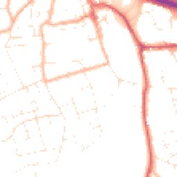 Daytime road noise heatmap for BS31 1AF