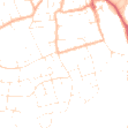 Daytime road noise heatmap for BS31 1AP