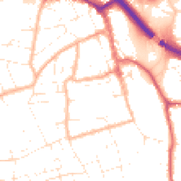 Daytime road noise heatmap for BS31 1BD