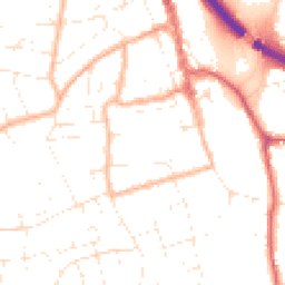Daytime road noise heatmap for BS31 1BF