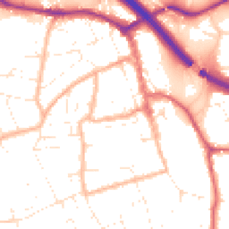 Daytime road noise heatmap for BS31 1BL