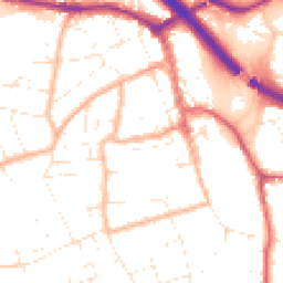 Daytime road noise heatmap for BS31 1BP