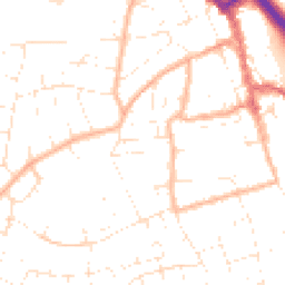 Daytime road noise heatmap for BS31 1BT
