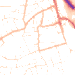 Daytime road noise heatmap for BS31 1BU
