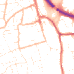 Daytime road noise heatmap for BS31 1BZ