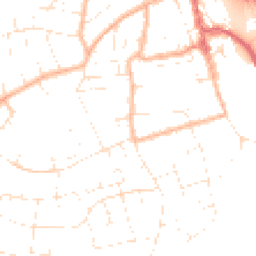 Daytime road noise heatmap for BS31 1DE