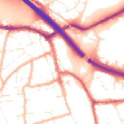 Daytime road noise heatmap for BS31 1DG