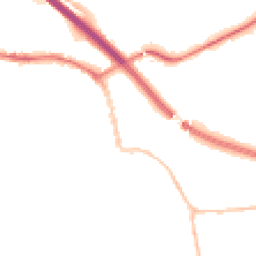 Night-time road noise heatmap for BS31 1DG