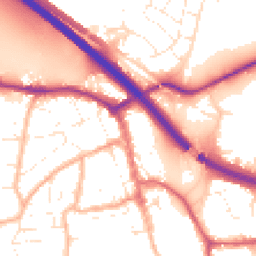 Daytime road noise heatmap for BS31 1DP