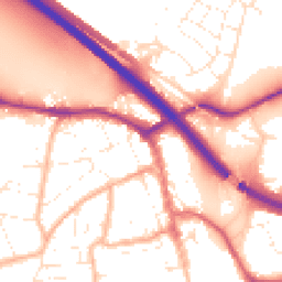 Daytime road noise heatmap for BS31 1DR
