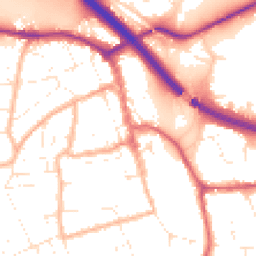 Daytime road noise heatmap for BS31 1EA