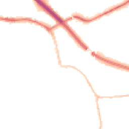 Night-time road noise heatmap for BS31 1EB