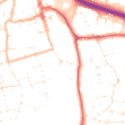 Daytime road noise heatmap for BS31 1EU