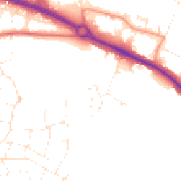 Daytime road noise heatmap for BS31 1GS