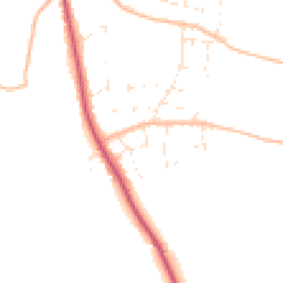 Daytime road noise heatmap for BS31 1JW