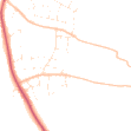Daytime road noise heatmap for BS31 1JX