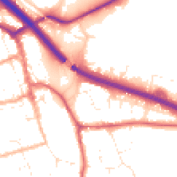 Daytime road noise heatmap for BS31 1LL