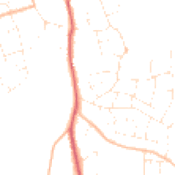 Daytime road noise heatmap for BS31 1PZ