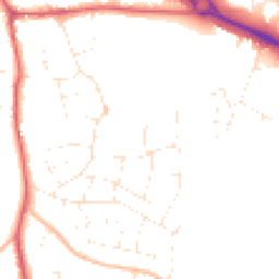 Daytime road noise heatmap for BS31 1QU