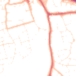 Daytime road noise heatmap for BS31 1UN