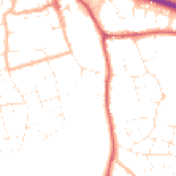 Daytime road noise heatmap for BS31 1UR