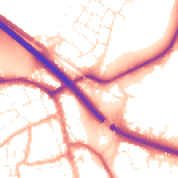 Daytime road noise heatmap for BS31 2BT