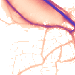 Daytime road noise heatmap for BS31 2DU