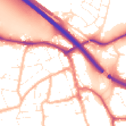 Daytime road noise heatmap for BS31 2GT