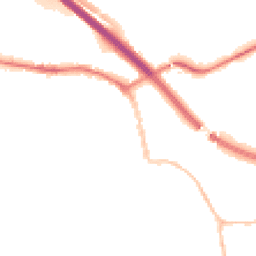 Night-time road noise heatmap for BS31 2UF