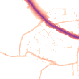 Daytime road noise heatmap for BS31 3AT