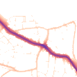 Daytime road noise heatmap for BS31 3BB