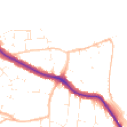 Daytime road noise heatmap for BS31 3BE