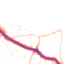Daytime road noise heatmap for BS31 3BT