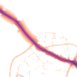 Daytime road noise heatmap for BS31 3DF